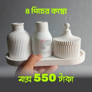 White Color 4 pics Fuldani\Pen Holder Combo pack