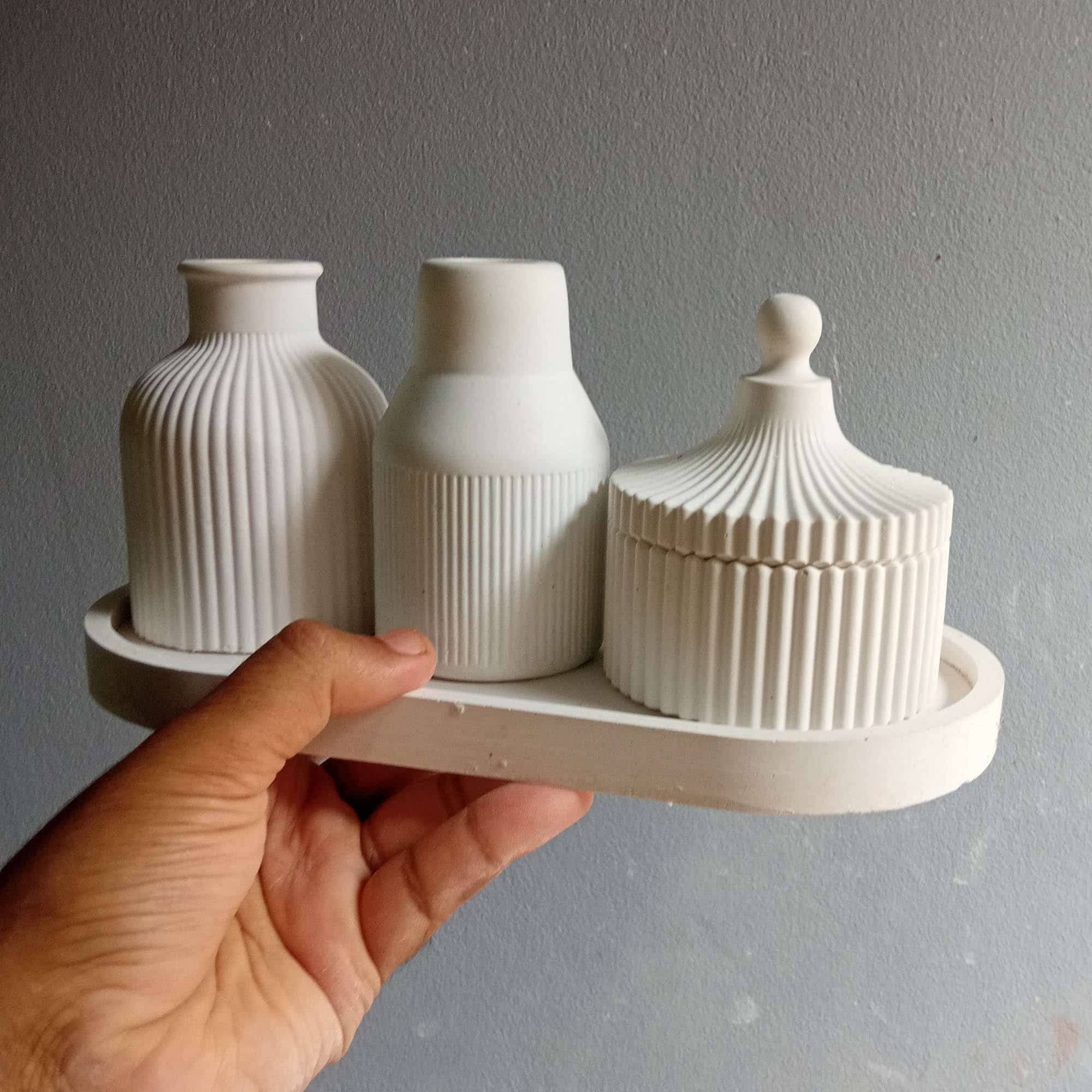 White Color 4 pics Fuldani\Pen Holder Combo pack - Image 2